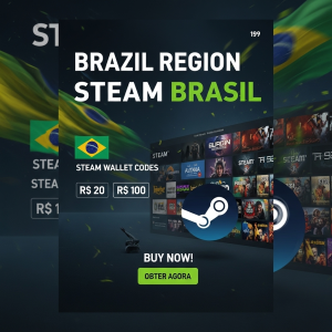 ⭐ Steam Wallet Code Brazil 🇧🇷